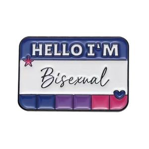 Bisexual Pride Flag Enamel Pin Gay Rights Bi LGBTQ 1.2in x 0.8in NEW